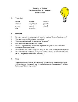 City of ember study guide by chapters